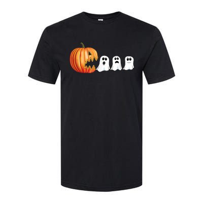 Funny Halloween Pumpkin Ghosts Jack O Lantern Softstyle CVC T-Shirt