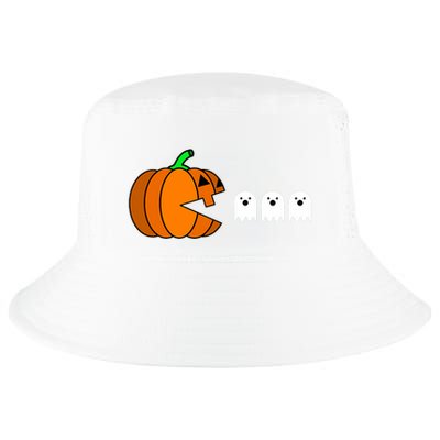 Funny Halloween Pumpkin Eating Ghost Gamer Cool Comfort Performance Bucket Hat