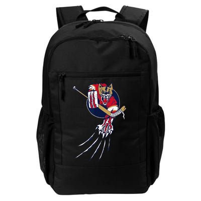 Florida Hockey Player Goalie Beast Ice Panther Cat Cougar Backpack