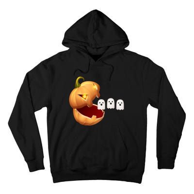Funny Halloween Pumpkin Eating Ghost Tall Hoodie