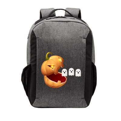 Funny Halloween Pumpkin Eating Ghost Vector Backpack