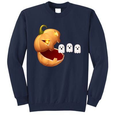 Funny Halloween Pumpkin Eating Ghost Tall Sweatshirt