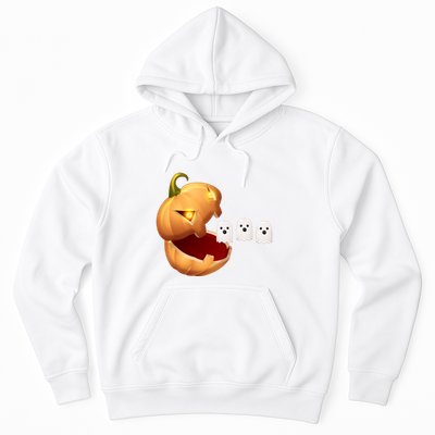 Funny Halloween Pumpkin Eating Ghost Hoodie