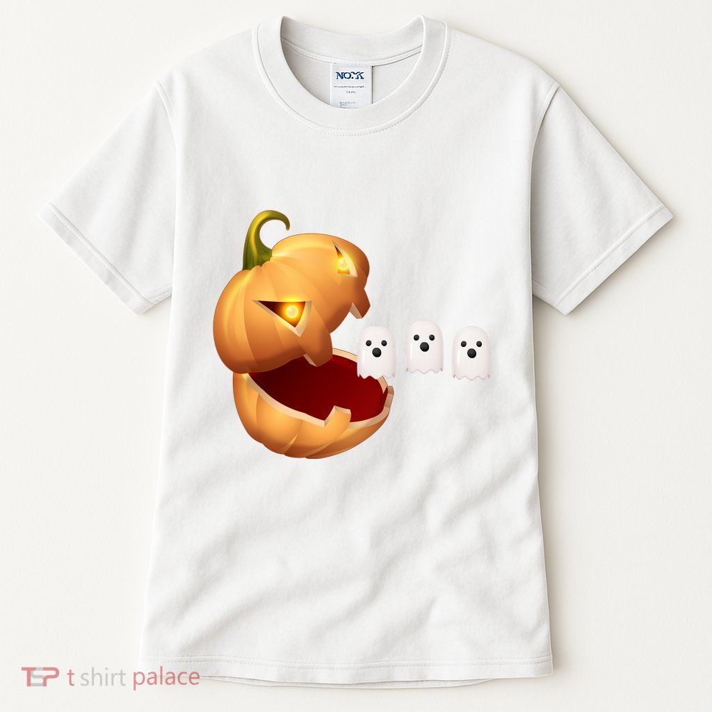 Funny Halloween Pumpkin Eating Ghost Tall T-Shirt