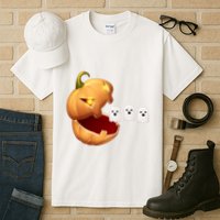 Funny Halloween Pumpkin Eating Ghost Tall T-Shirt