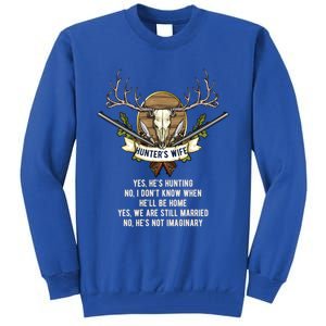 Funny Husband Partner Gone Awol Hunting Poem Hunt Wife Gift Tall Sweatshirt