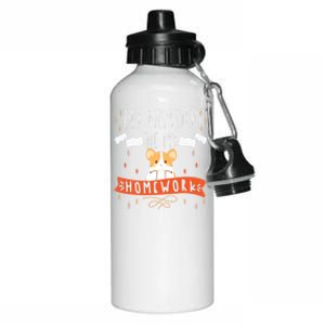 Funny Hamster Pet Gift My Hamster Ate My Homework Hamsters Cute Gift Aluminum Water Bottle