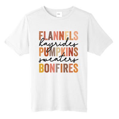 Flannels Hayrides Pumpkins Vintage Sweaters Bonfires Autumn Tall Fusion ChromaSoft Performance T-Shirt