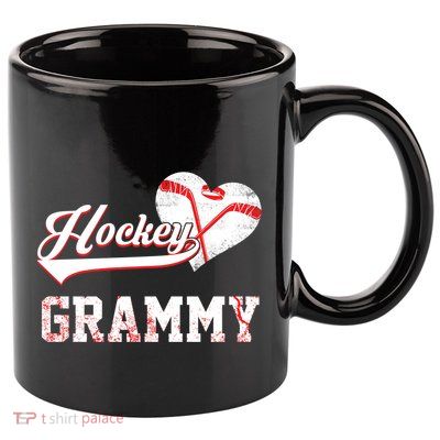 Family Hockey Player Funny Gift Hockey Grammy Gift 11oz C Handle Ceramic Mug