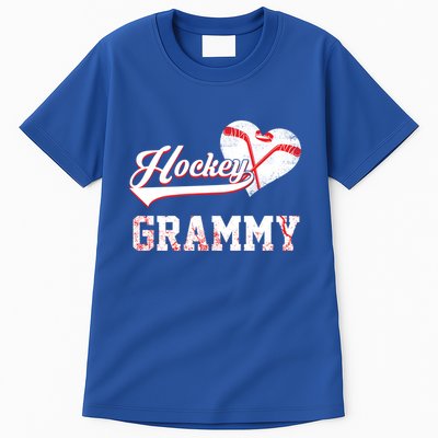 Family Hockey Player Funny Gift Hockey Grammy Gift Tall T-Shirt