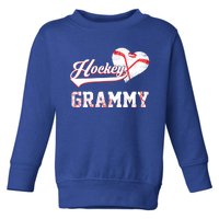 Family Hockey Player Funny Gift Hockey Grammy Gift Toddler Sweatshirt