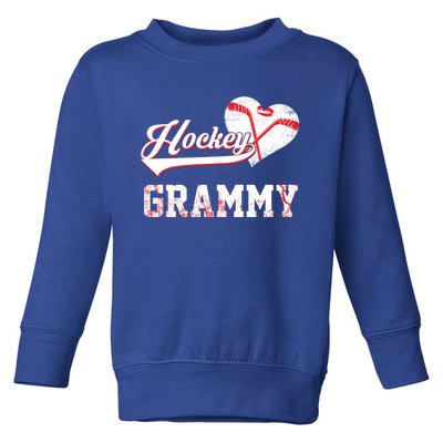 Family Hockey Player Funny Gift Hockey Grammy Gift Toddler Sweatshirt