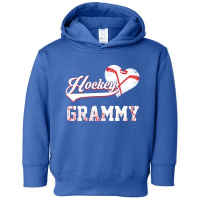 Family Hockey Player Funny Gift Hockey Grammy Gift Toddler Hoodie