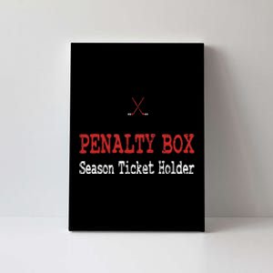 Funny Hockey Player Penalty Box Hockey Canvas