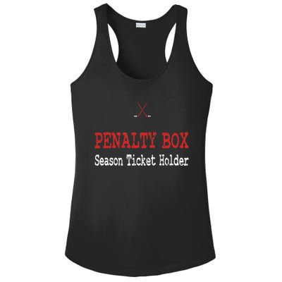 Funny Hockey Player Penalty Box Hockey Ladies PosiCharge Competitor Racerback Tank