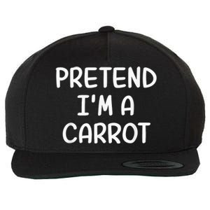 Funny Halloween Party Xmas Lazy Pretend I'm a Carrot Wool Snapback Cap