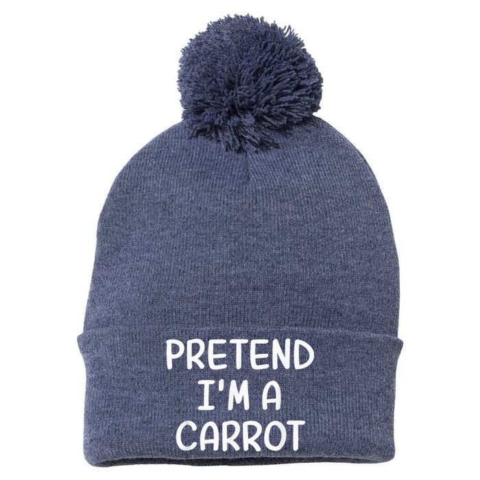 Funny Halloween Party Xmas Lazy Pretend I'm a Carrot Pom Pom 12in Knit Beanie