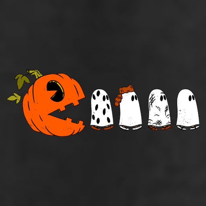 Funny Halloween Pumpkin Ghosts Retro Gamer 11oz C Handle Ceramic Mug