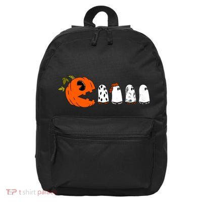 Funny Halloween Pumpkin Ghosts Retro Gamer 16 in Basic Backpack