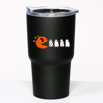 Funny Halloween Pumpkin Ghosts Retro Gamer Tumbler