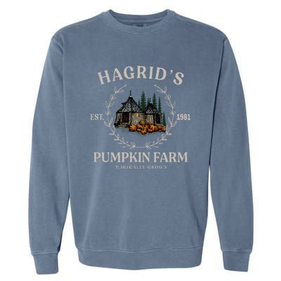 Fall HagridS Pumpkin Farm Patch Autumn Pumpkin Garment-Dyed Sweatshirt