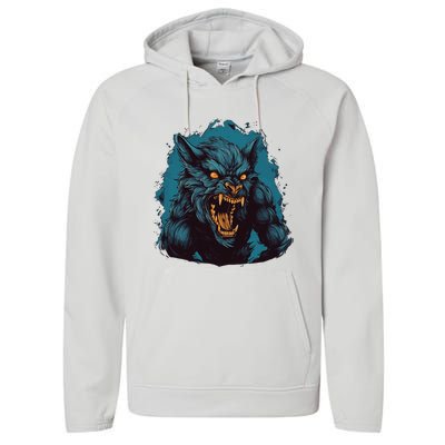 Funny Halloween Party With This Cool Werewolf Costume Performance Fleece Hoodie