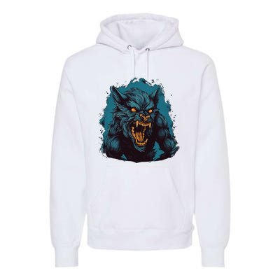 Funny Halloween Party With This Cool Werewolf Costume Premium Hoodie