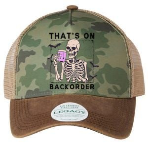 Funny Halloween Pharmacy Tech Skeleton ThatS Backorder Gift Legacy Tie Dye Trucker Hat