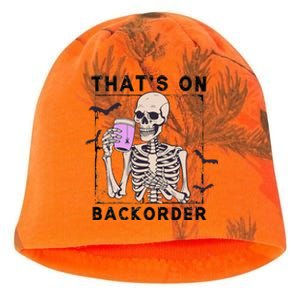 Funny Halloween Pharmacy Tech Skeleton ThatS Backorder Gift Kati - Camo Knit Beanie