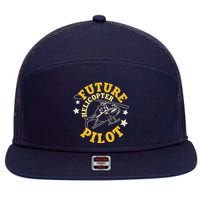 Future Helicopter Pilot 7 Panel Mesh Trucker Snapback Hat