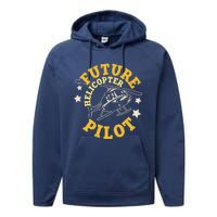 Future Helicopter Pilot Performance Fleece Hoodie