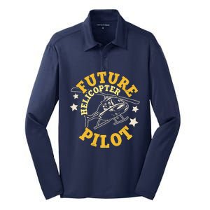 Future Helicopter Pilot Silk Touch Performance Long Sleeve Polo