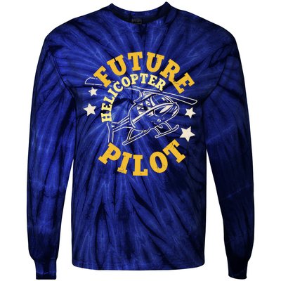 Future Helicopter Pilot Tie-Dye Long Sleeve Shirt