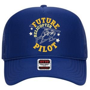 Future Helicopter Pilot High Crown Mesh Back Trucker Hat