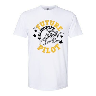 Future Helicopter Pilot Softstyle CVC T-Shirt