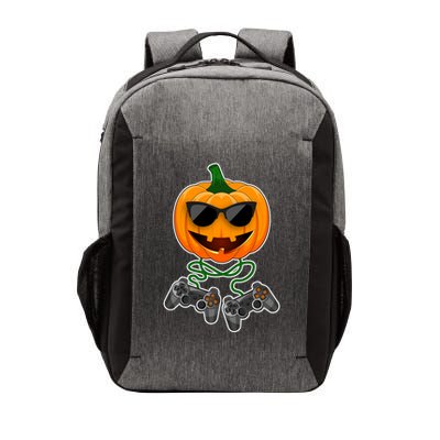 Funny Halloween Pumpkin Video Gamer Vector Backpack