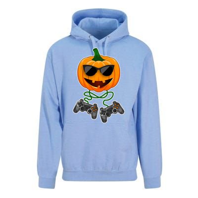 Funny Halloween Pumpkin Video Gamer Unisex Surf Hoodie