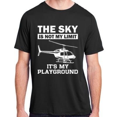 Funny Helicopter Pilot Gift For Men Women Chopper Lovers Adult ChromaSoft Performance T-Shirt