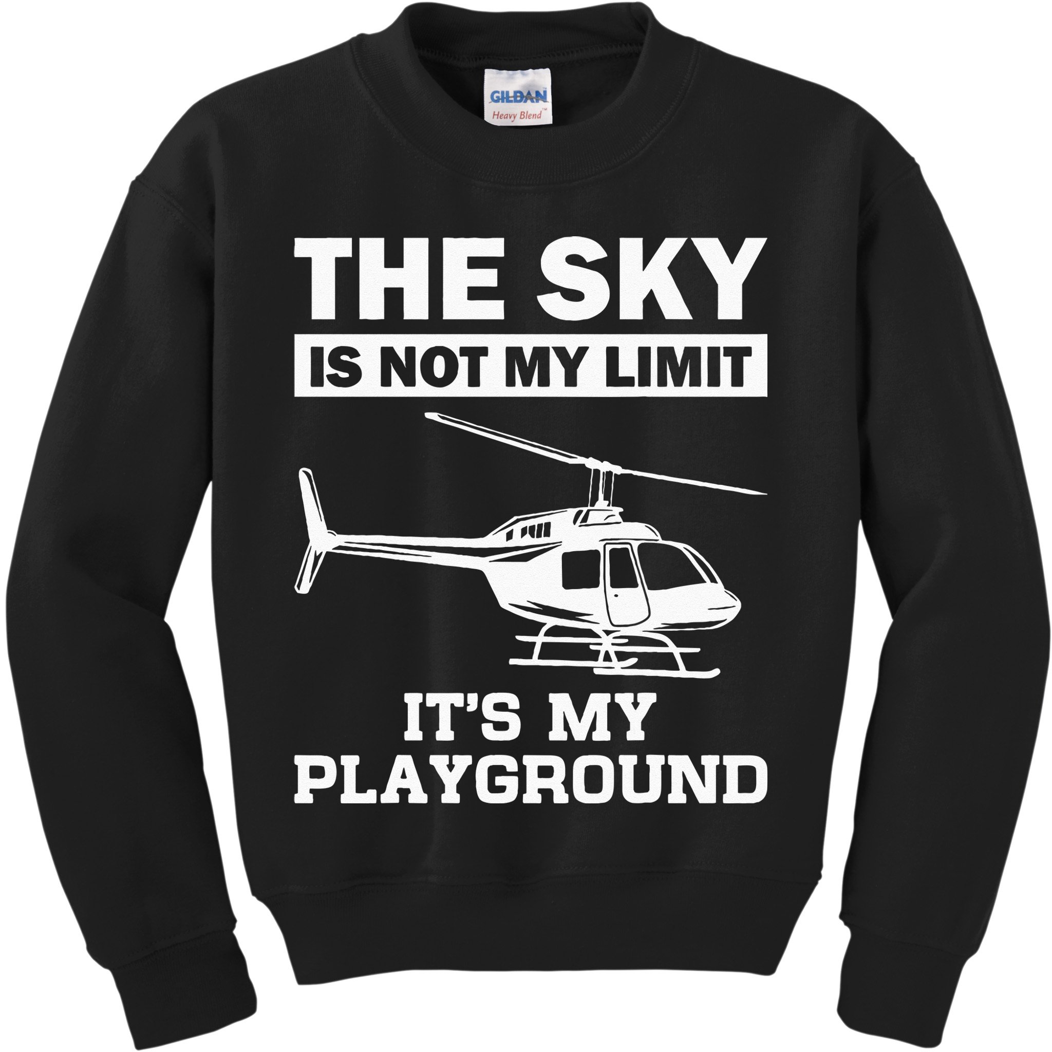 Funny Helicopter Pilot Gift For Men Women Chopper Lovers Kids Sweatshirt