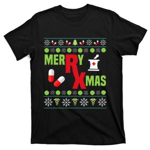 Festive Holiday Pharmacy Ugly Sweater T-Shirt