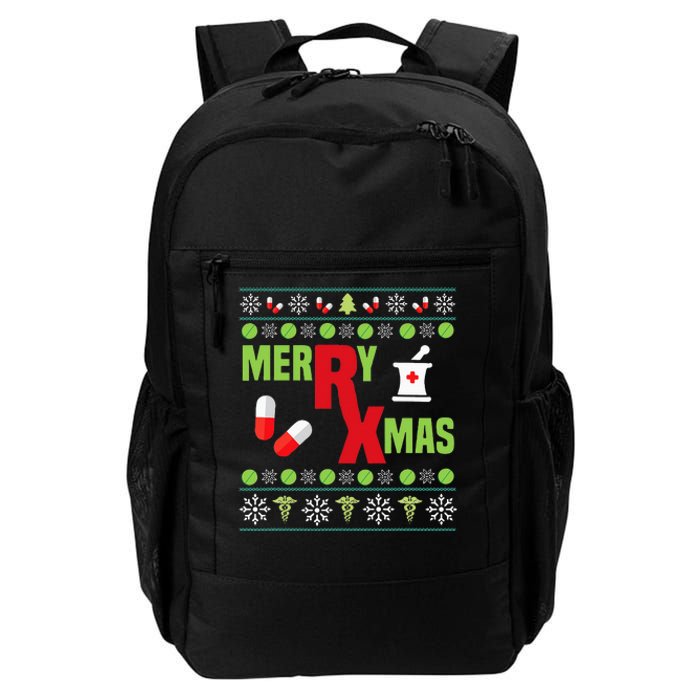 Festive Holiday Pharmacy Ugly Sweater Daily Commute Backpack