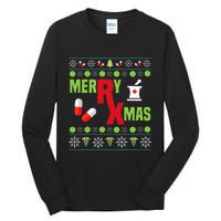 Festive Holiday Pharmacy Ugly Sweater Tall Long Sleeve T-Shirt