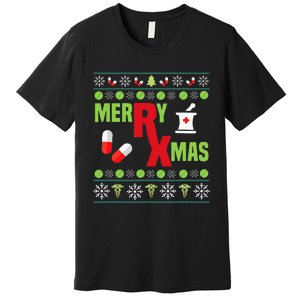 Festive Holiday Pharmacy Ugly Sweater Premium T-Shirt