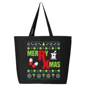 Festive Holiday Pharmacy Ugly Sweater 25L Jumbo Tote