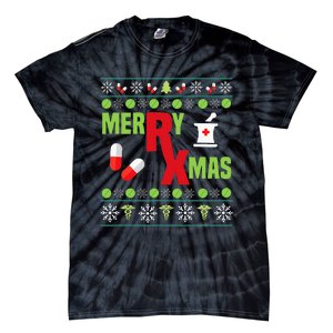 Festive Holiday Pharmacy Ugly Sweater Tie-Dye T-Shirt