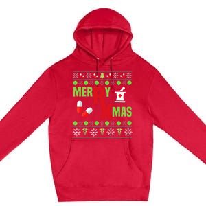 Festive Holiday Pharmacy Ugly Sweater Premium Pullover Hoodie