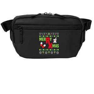 Festive Holiday Pharmacy Ugly Sweater Crossbody Pack