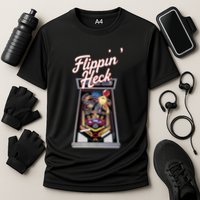 Flippin Heck Pinball Machine Gaming Arcade Performance Shirt
