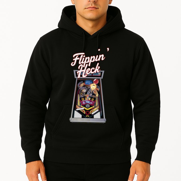 Flippin Heck Pinball Machine Gaming Arcade Hoodie