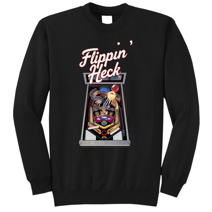 Flippin Heck Pinball Machine Gaming Arcade Sweatshirt